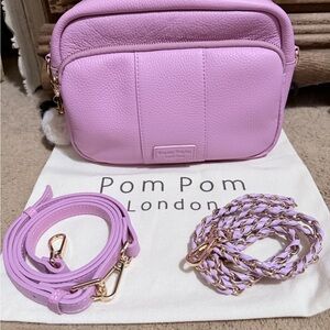 Pom Pom London Original Plus  Crossbody Bag Peony Pink